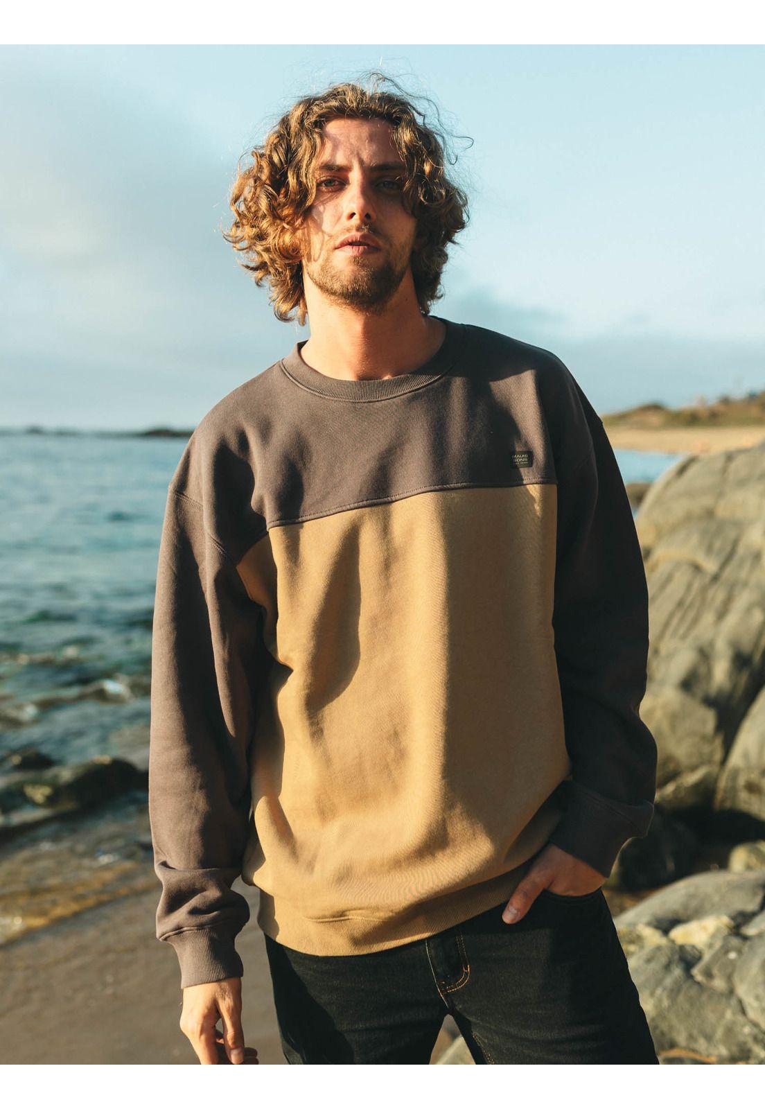 Poleron CR Luau Beige Hombre Maui And Sons-0