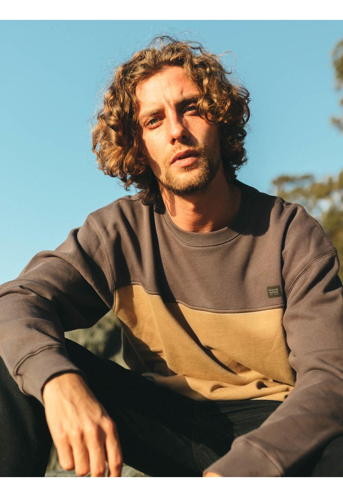 Poleron CR Luau Beige Hombre Maui And Sons-1