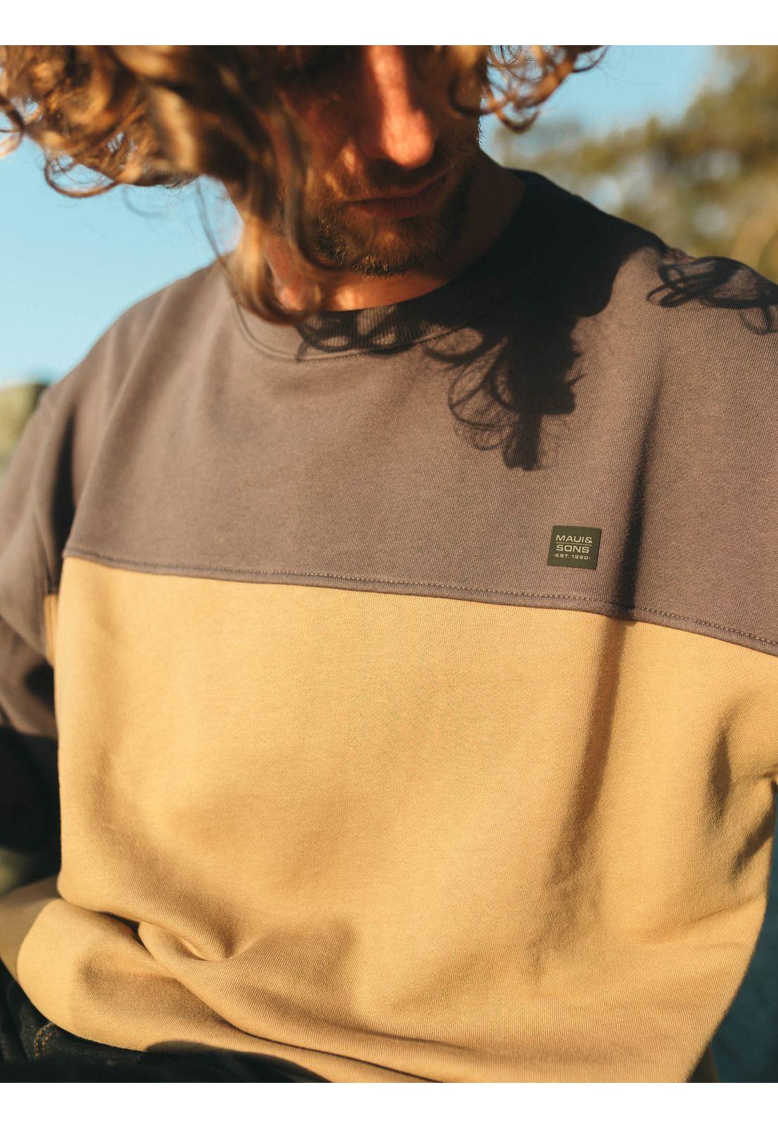 Poleron CR Luau Beige Hombre Maui And Sons-2