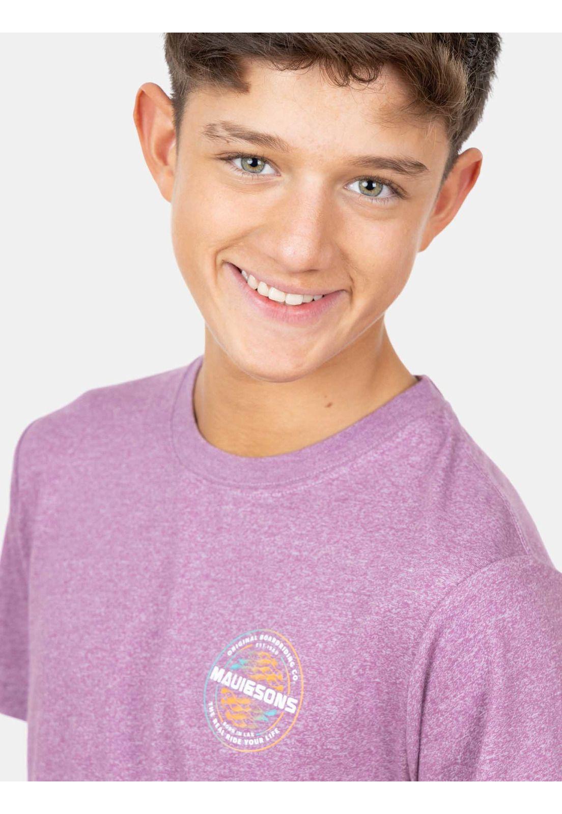 Polera MC The Real Ride Burdeo Infantil Maui And Sons-3
