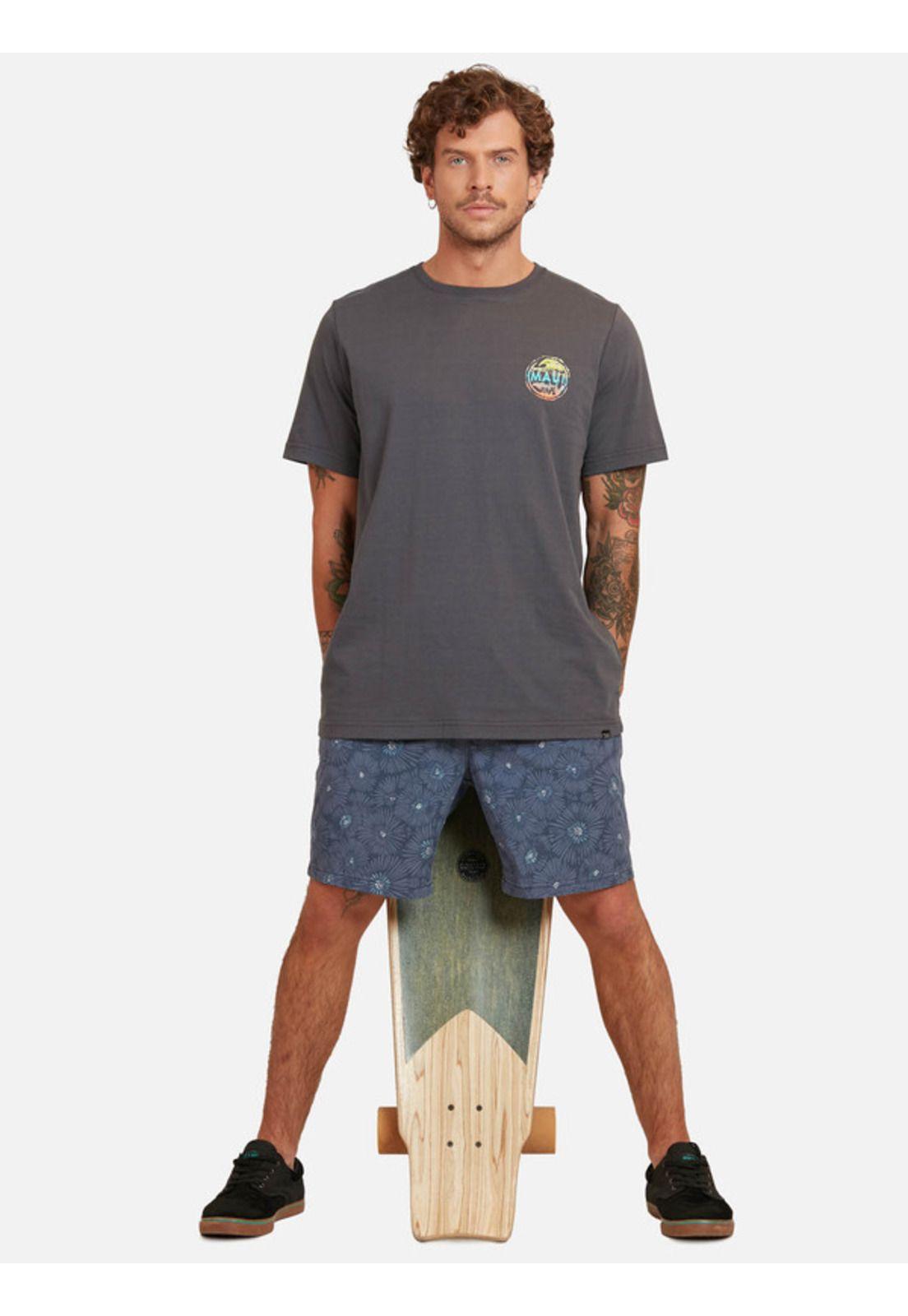 Polera Wave Hunt Hombre Gris Maui And Sons-3