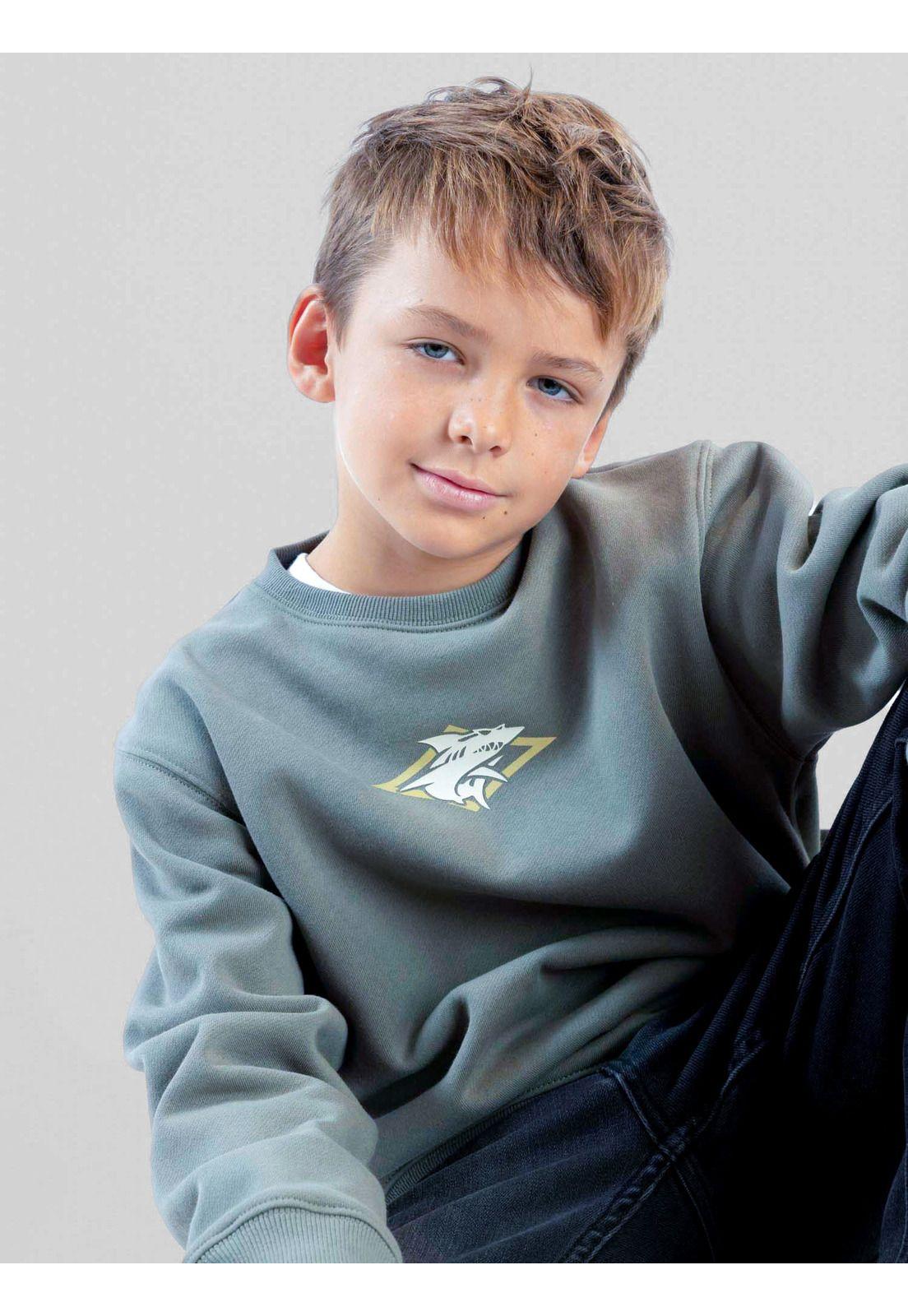 Poleron CR Daybreak Verde Infantil Maui And Sons-3