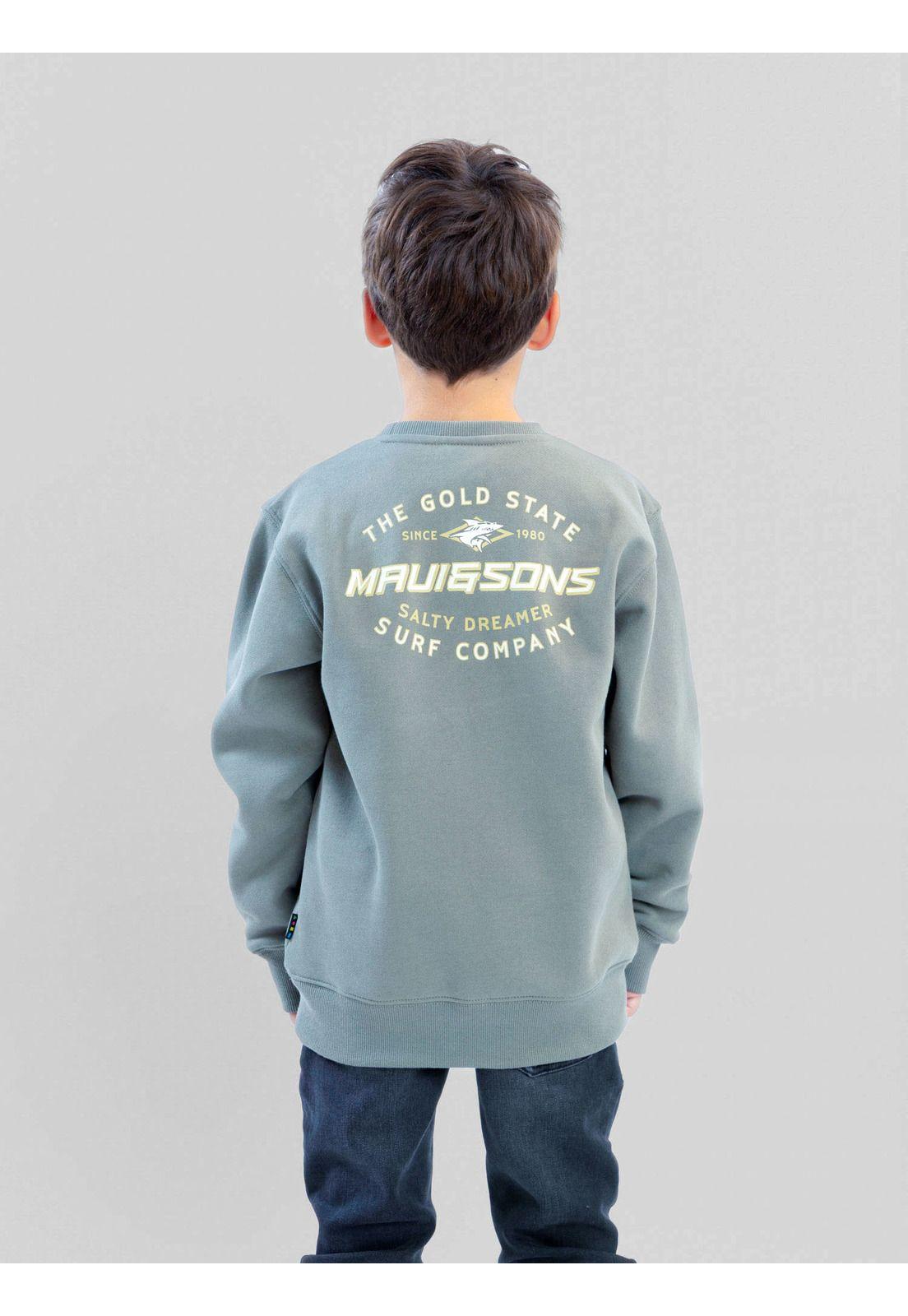 Poleron CR Daybreak Verde Infantil Maui And Sons-4