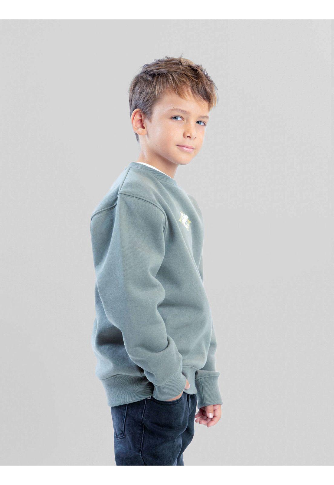 Poleron CR Daybreak Verde Infantil Maui And Sons-5