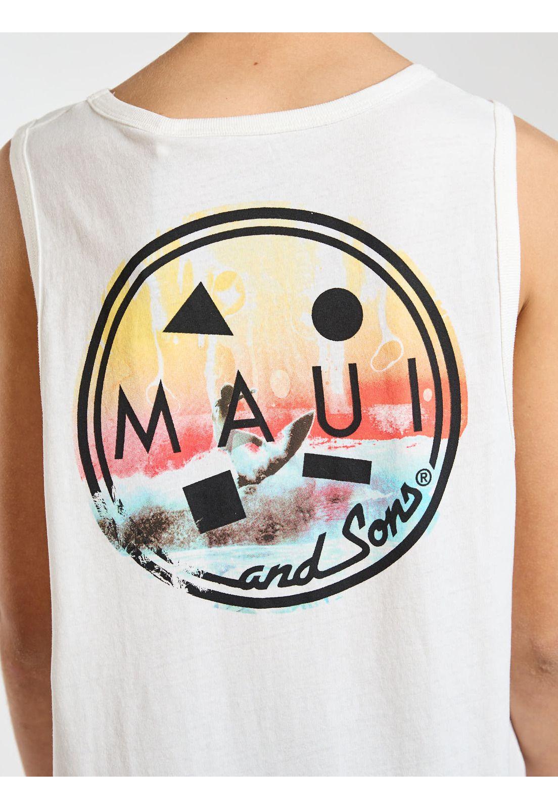 Polera SM Seaside Blanco Infantil Maui and Sons-3