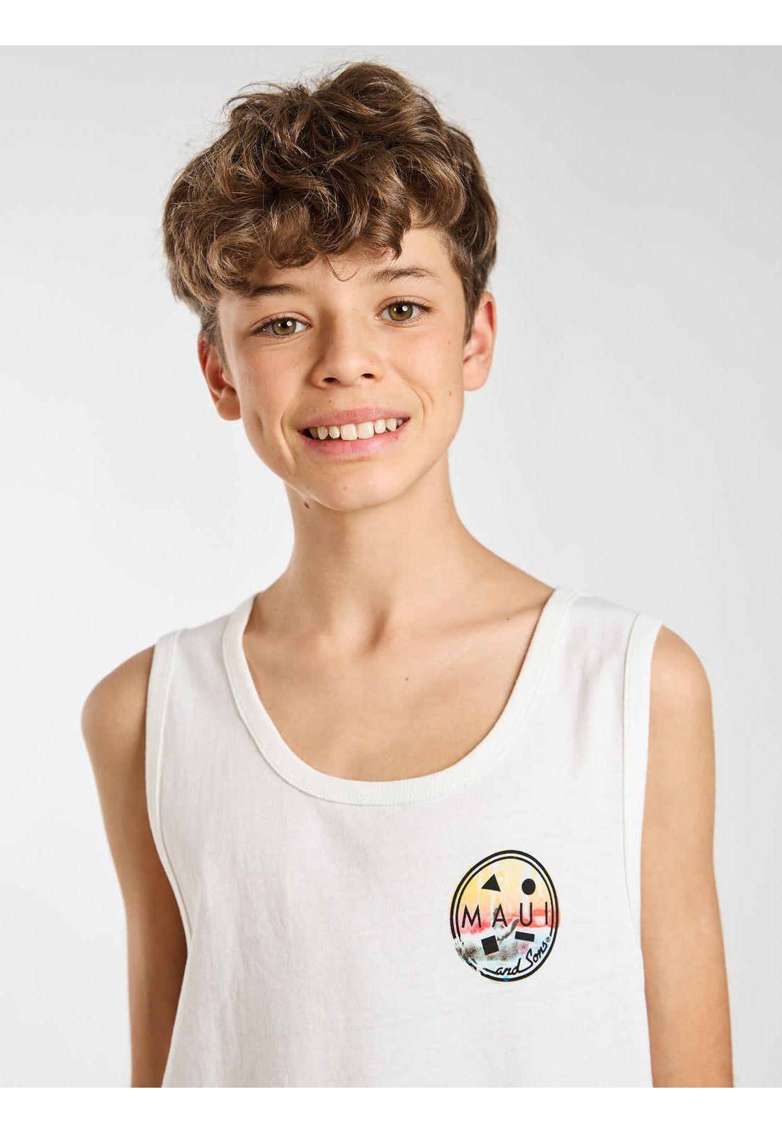 Polera SM Seaside Blanco Infantil Maui and Sons-4