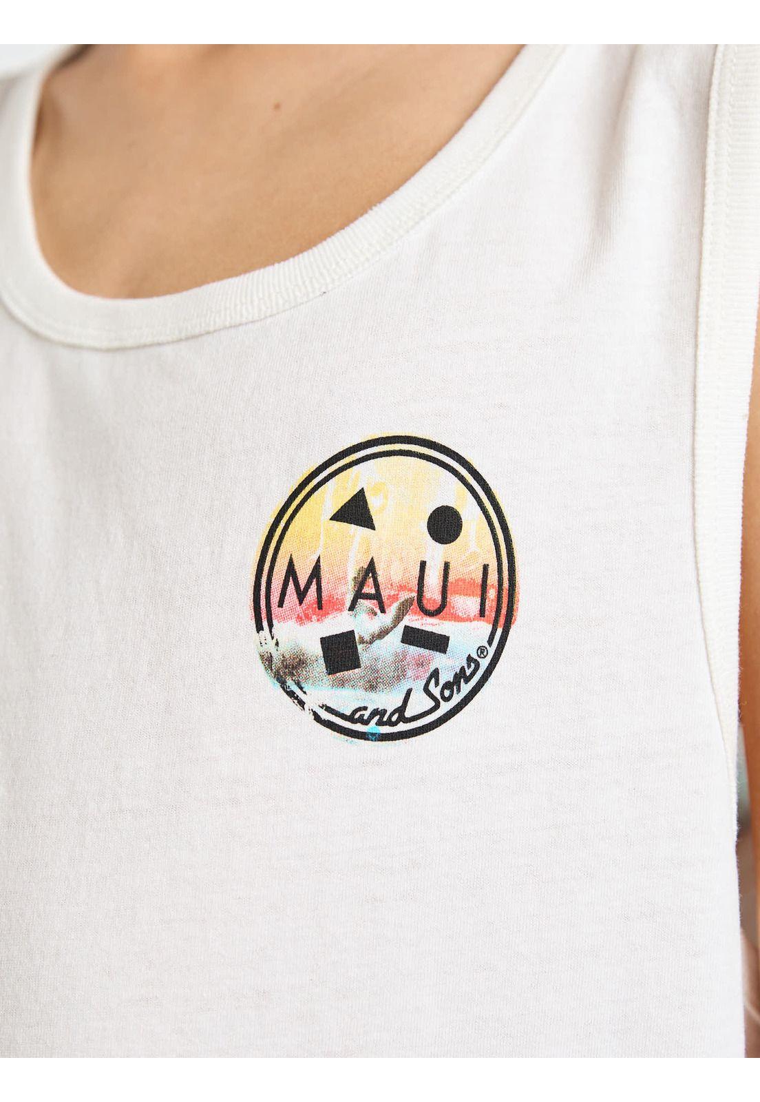 Polera SM Seaside Blanco Infantil Maui and Sons-5