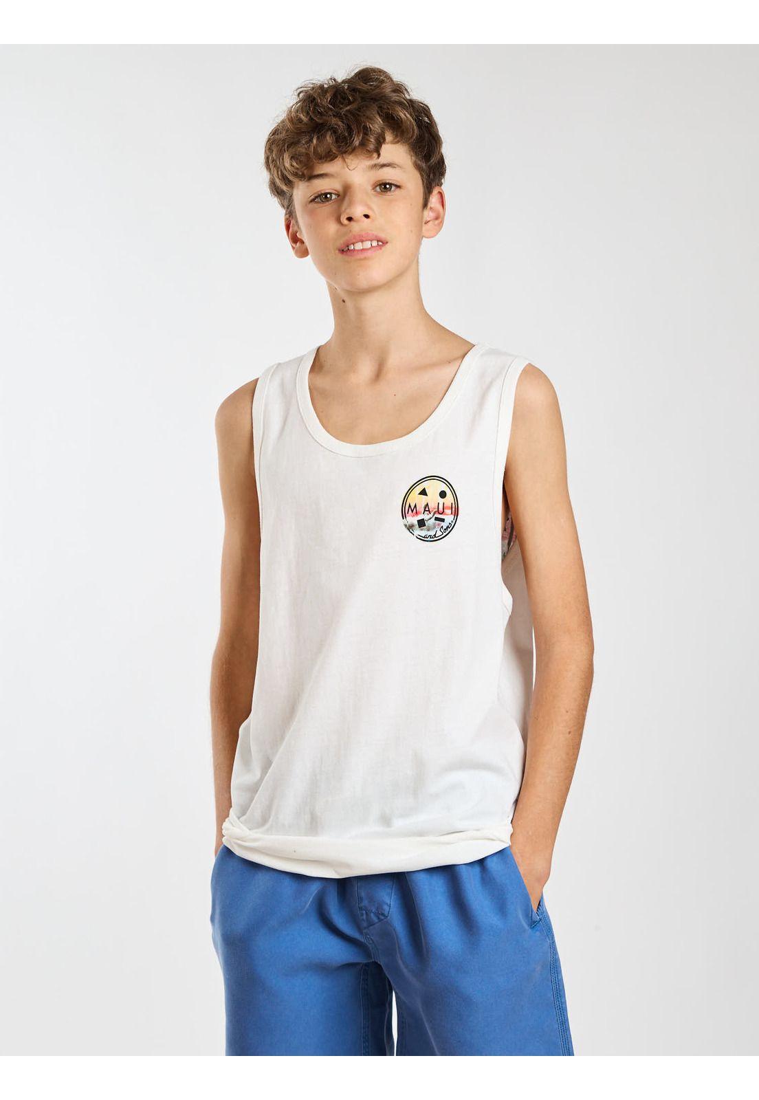 Polera SM Seaside Blanco Infantil Maui and Sons-6