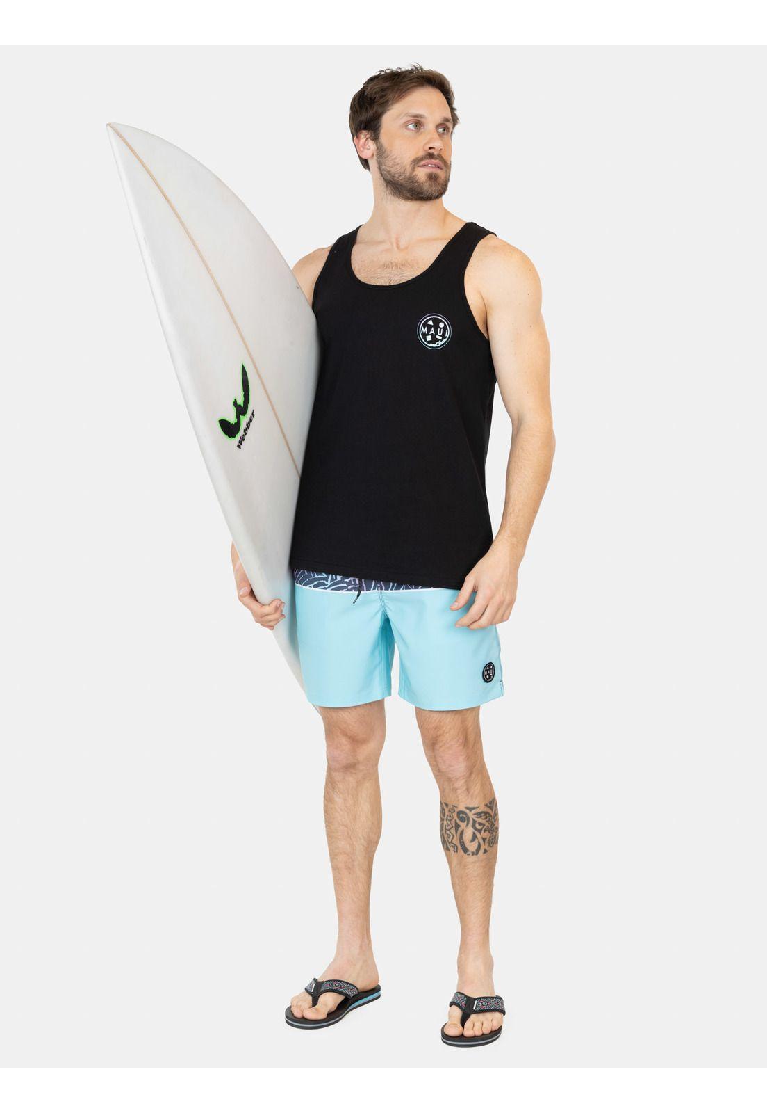 Polera UVP Ola Negro Hombre Maui And Sons-3