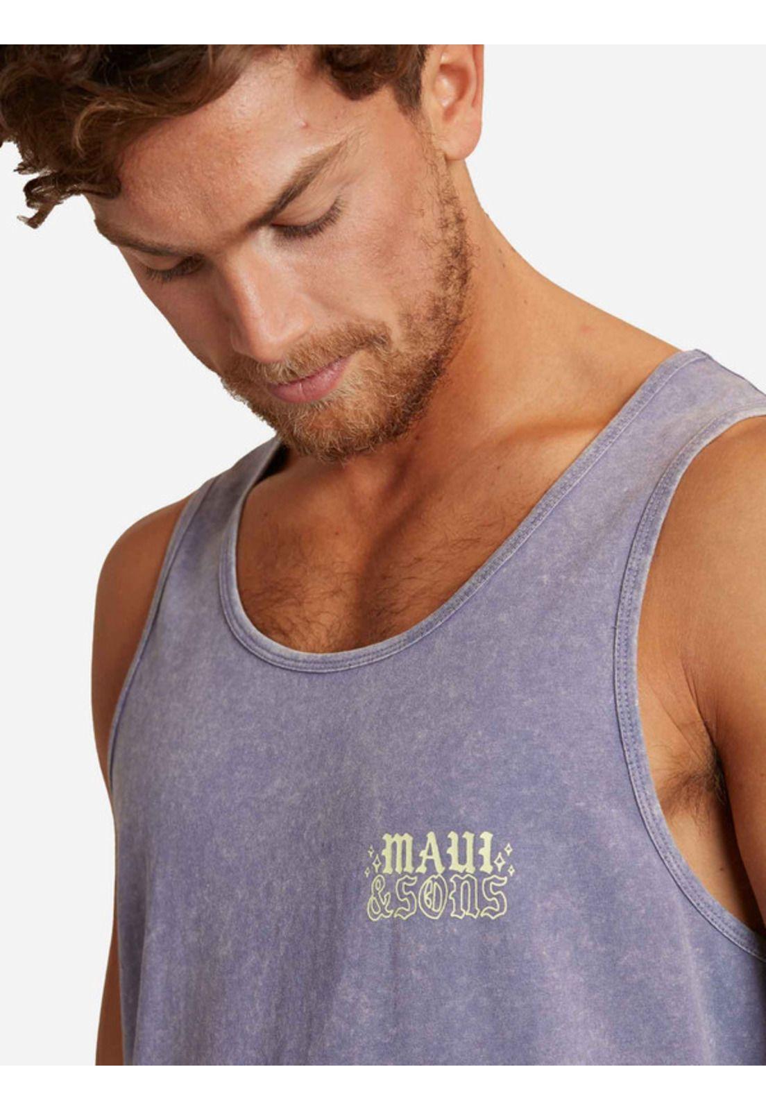 Polera Sm Surf Co. Tanks Morado Hombre Maui and sons-2