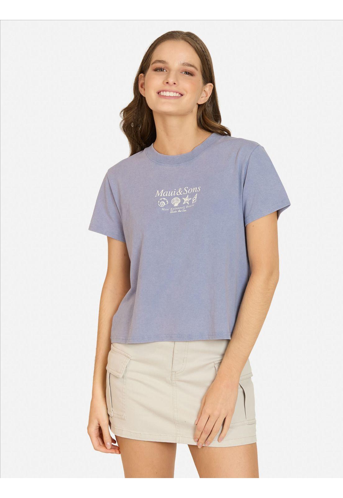 Polera MC Coralia Azul Mujer Maui And Sons-0
