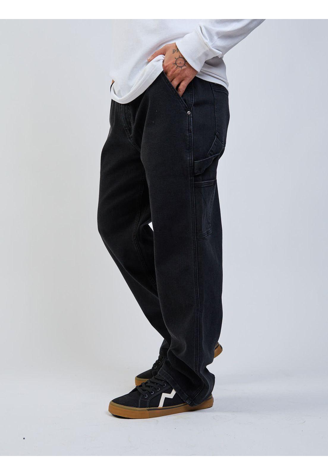 Pantalon Kimo Negro Hombre Maui And Sons-1