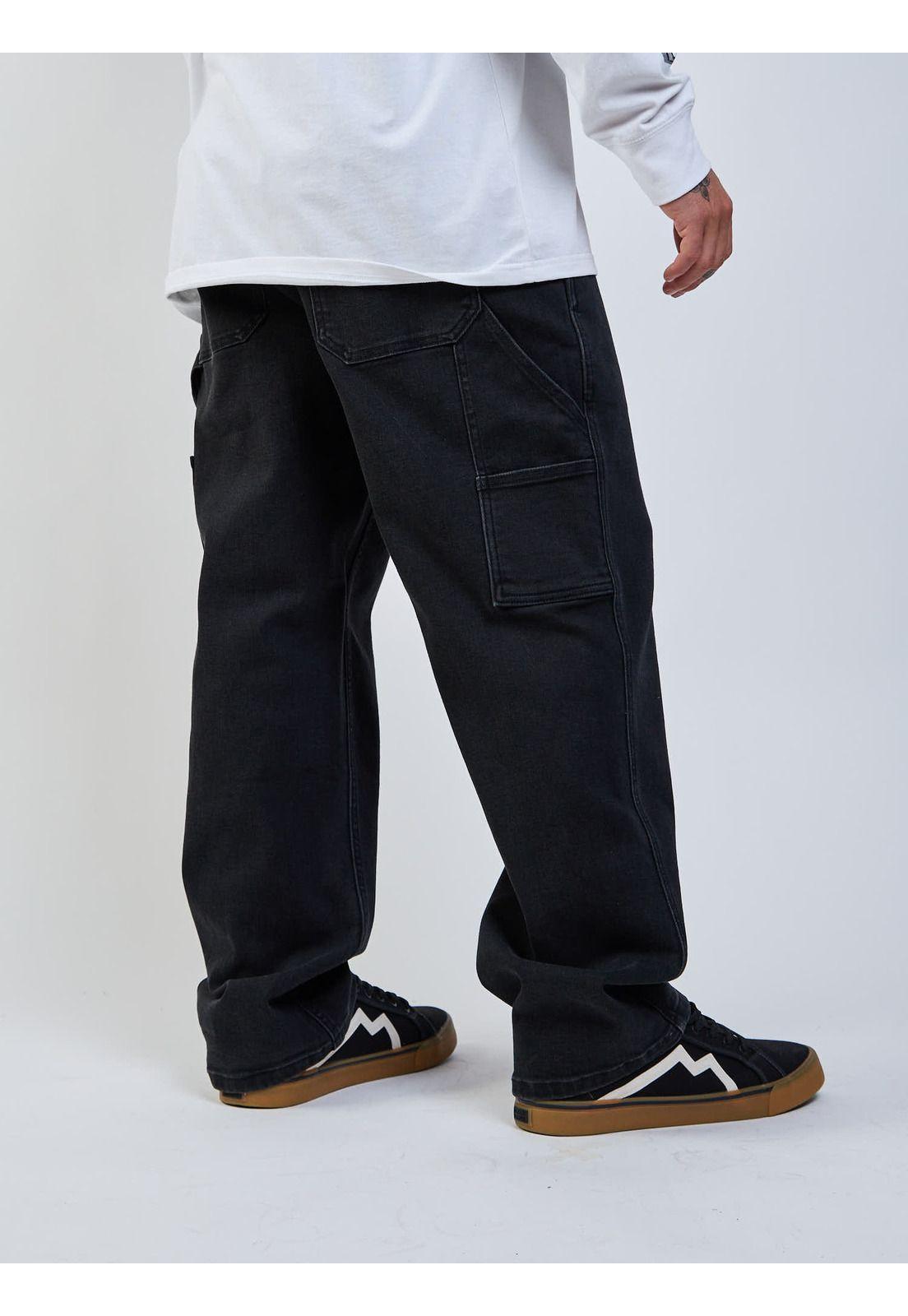 Pantalon Kimo Negro Hombre Maui And Sons-3