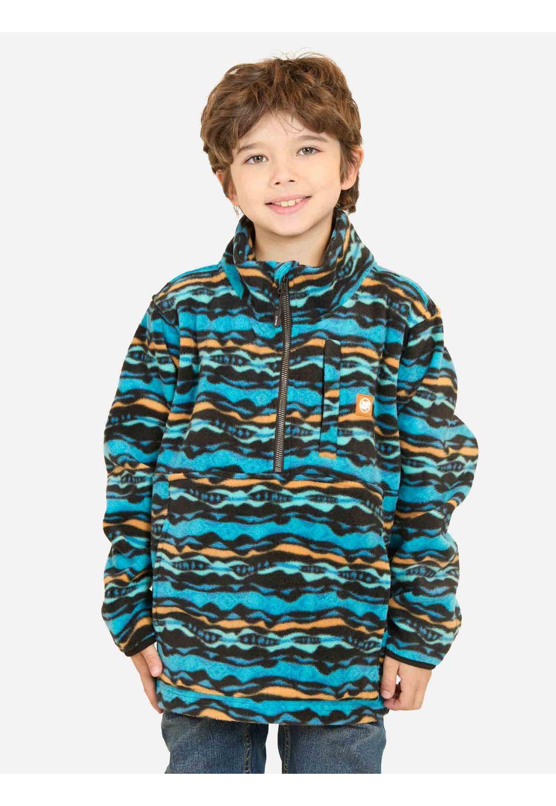 Poleron Micropolar Dolphin Multicolor Infantil Maui And Sons-0
