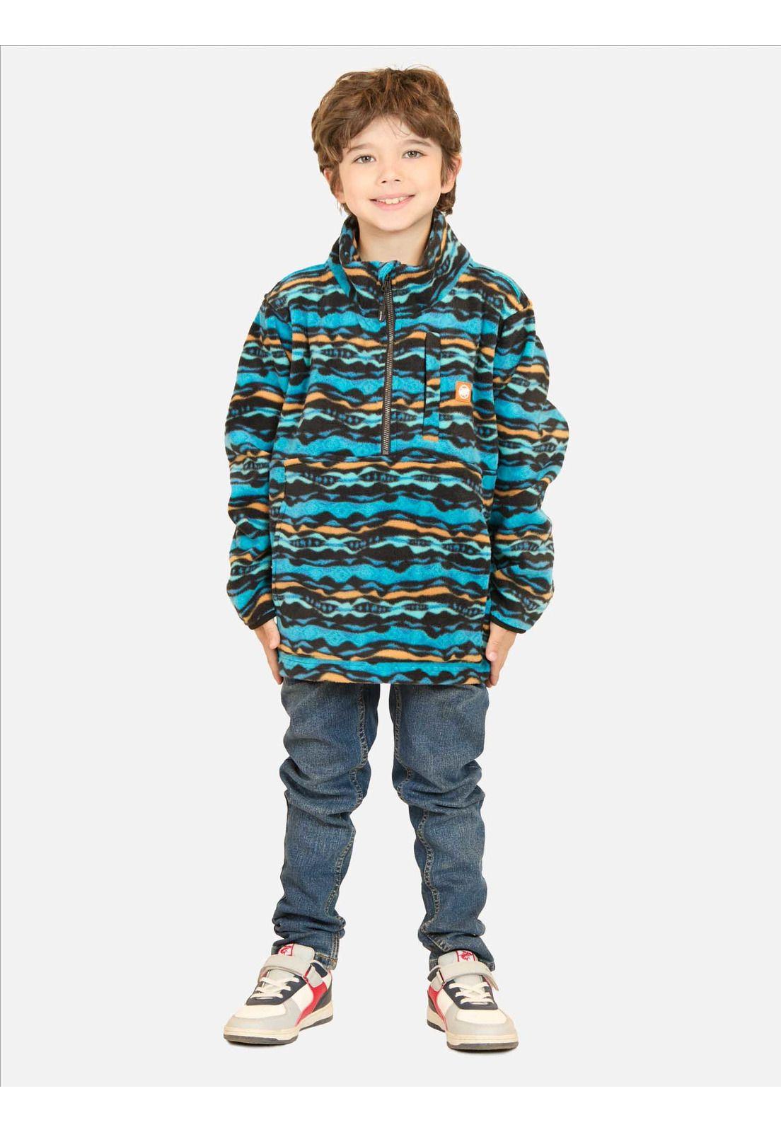 Poleron Micropolar Dolphin Multicolor Infantil Maui And Sons-3
