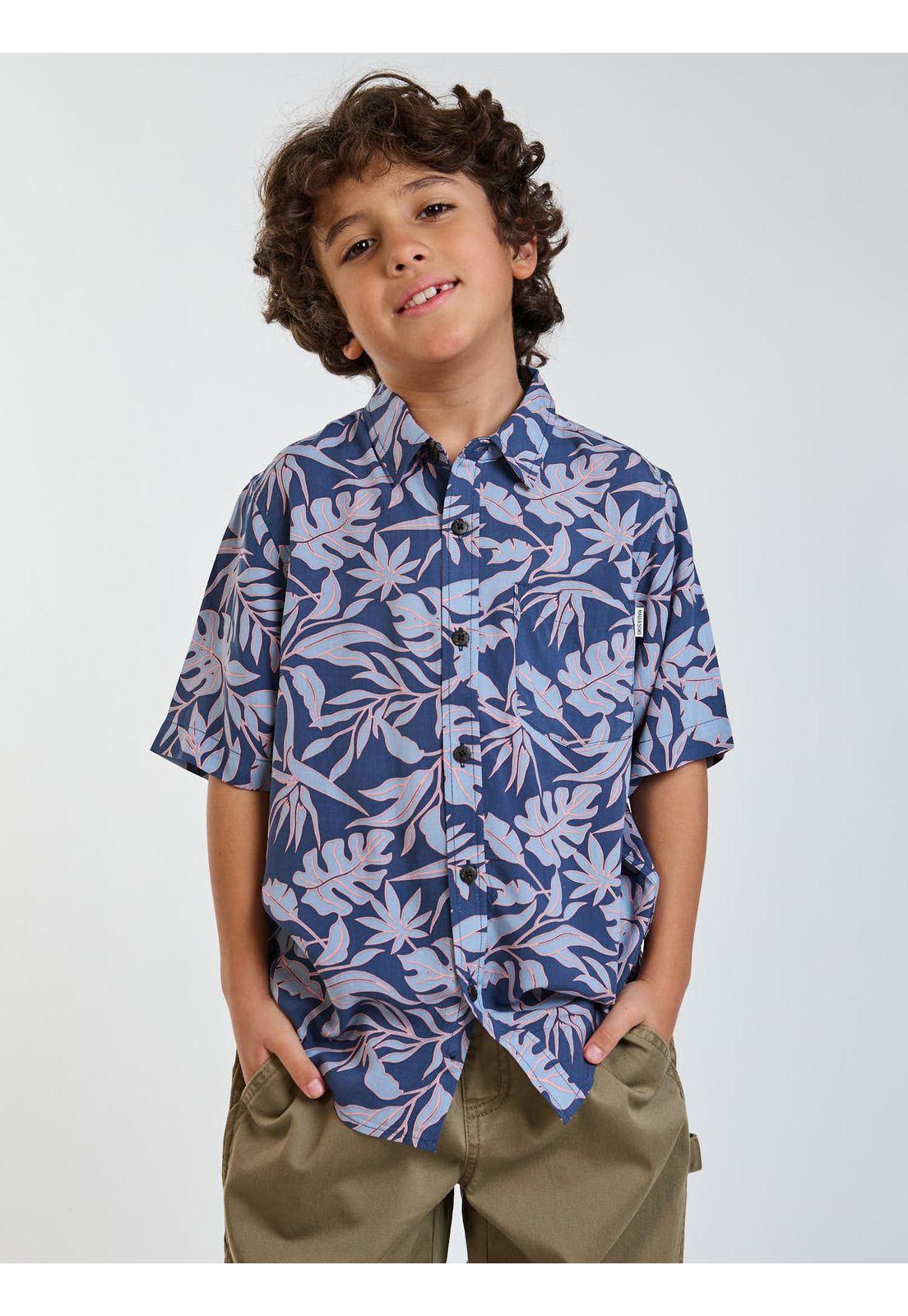 Camisa MC Boardy Multicolor Infantil Maui and Sons-5