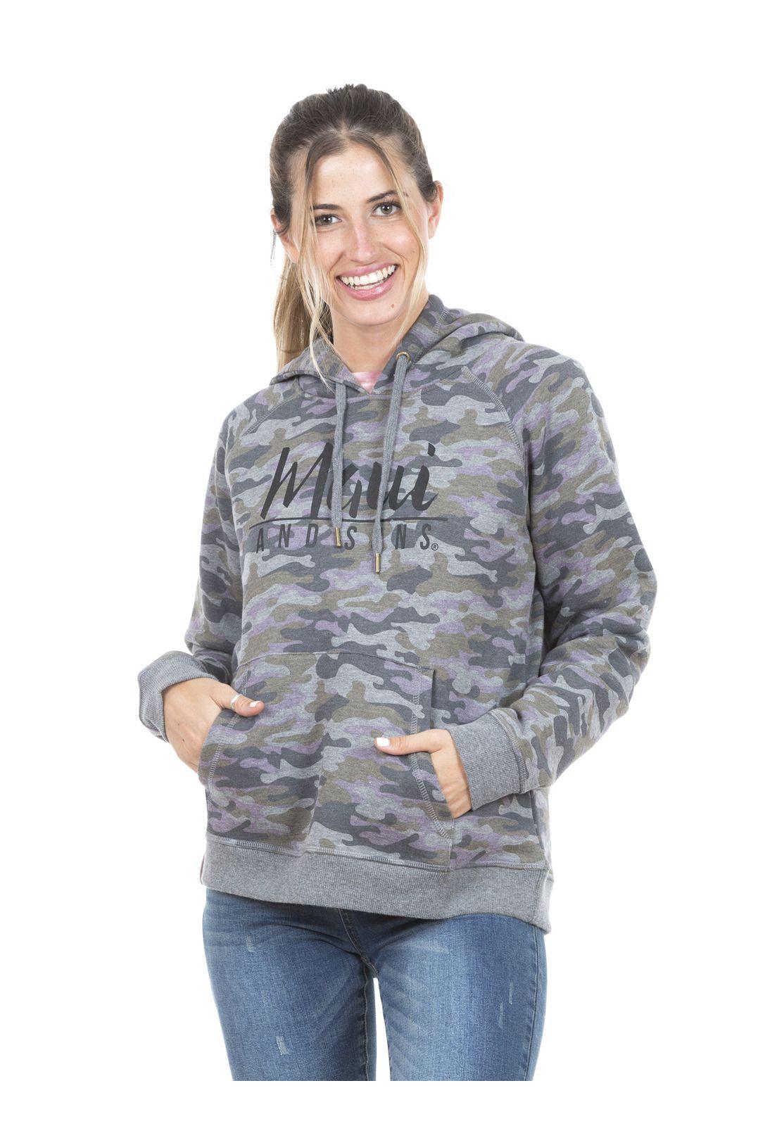 Poleron Mujer Maui 5O199-WI20 Gris-0