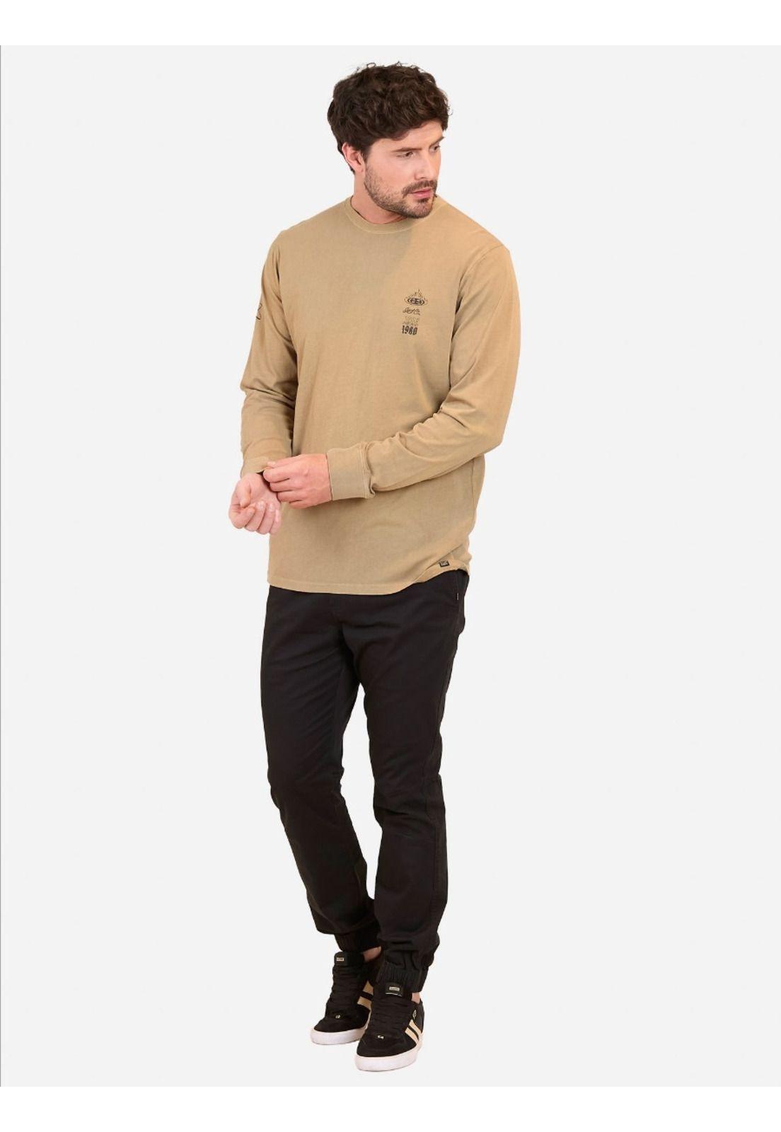 Polera ML Surf Co Hombre Khaki Maui And Sons-3
