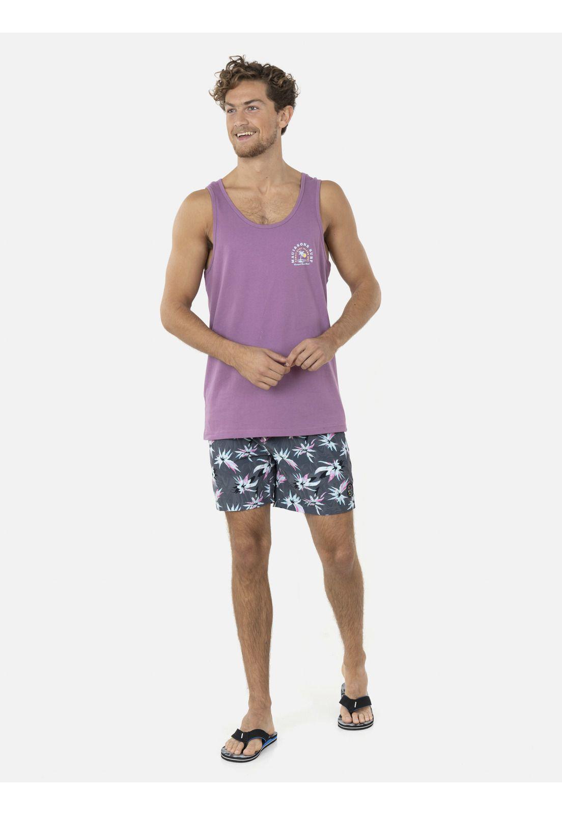 Polera SM PALM COOKIE Hombre Burdeo Maui and Sons-3