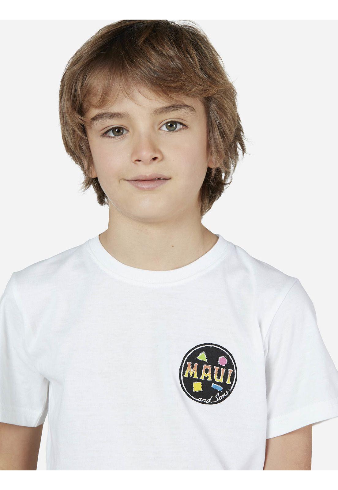 Polera Niño Blanco 5P403-KV22 Maui and Sons-2