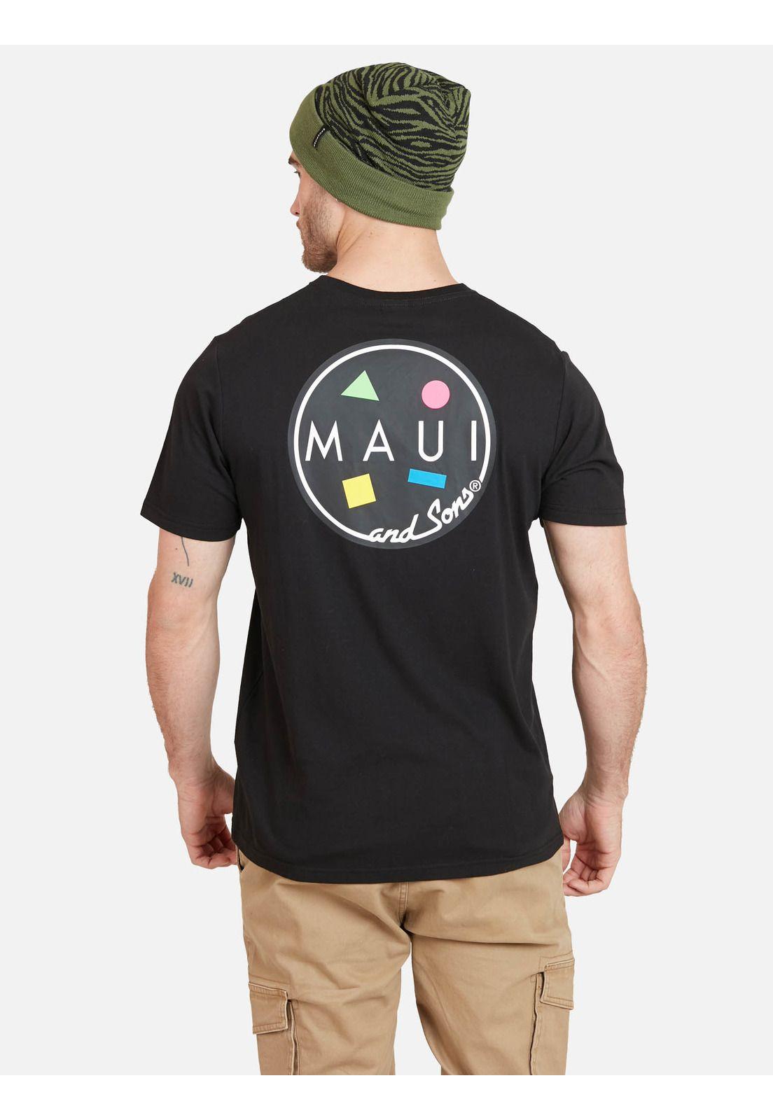 Polera COOKIE 80S Hombre Negro Maui & Sons-1