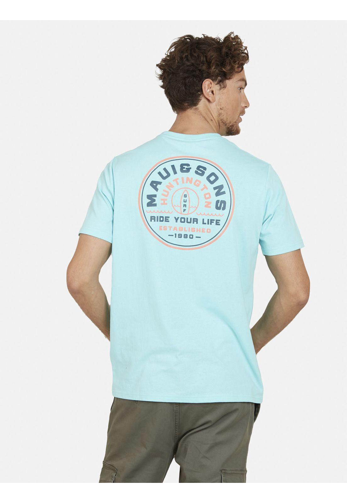 Polera HUNTINGTON Hombre Celeste Maui and Sons-1