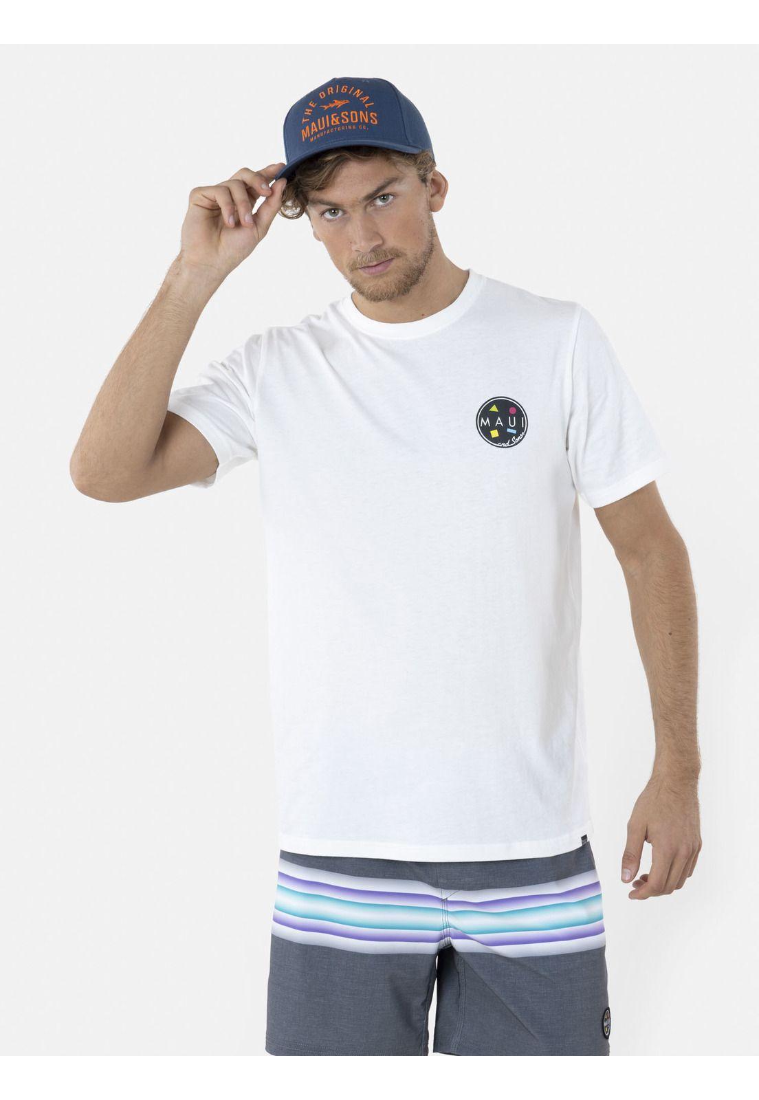 Polera COOKIE Hombre Blanco Maui and Sons-0
