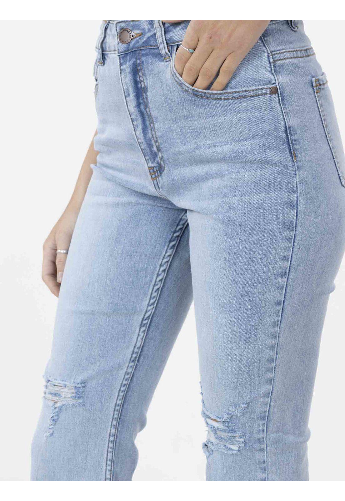 Jeans BLUE FRAYED Mujer Celeste Maui and Sons-2