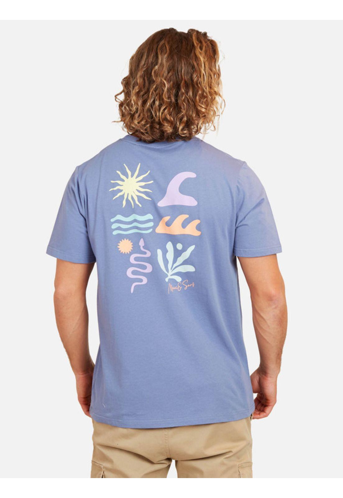 Polera Symbols Of Nature Tees Organic Hombre Morado Maui And Sons-1
