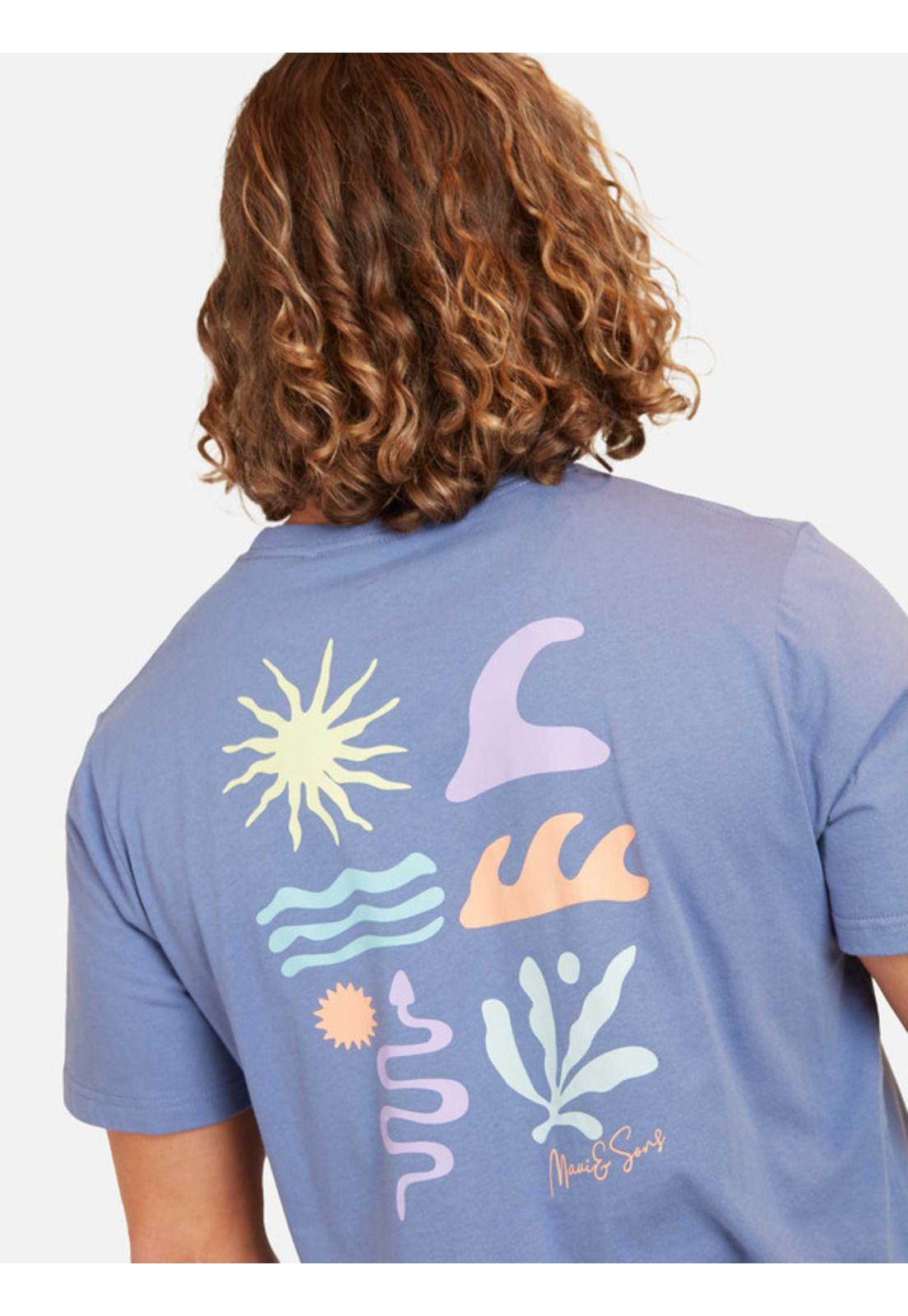 Polera Symbols Of Nature Tees Organic Hombre Morado Maui And Sons-2