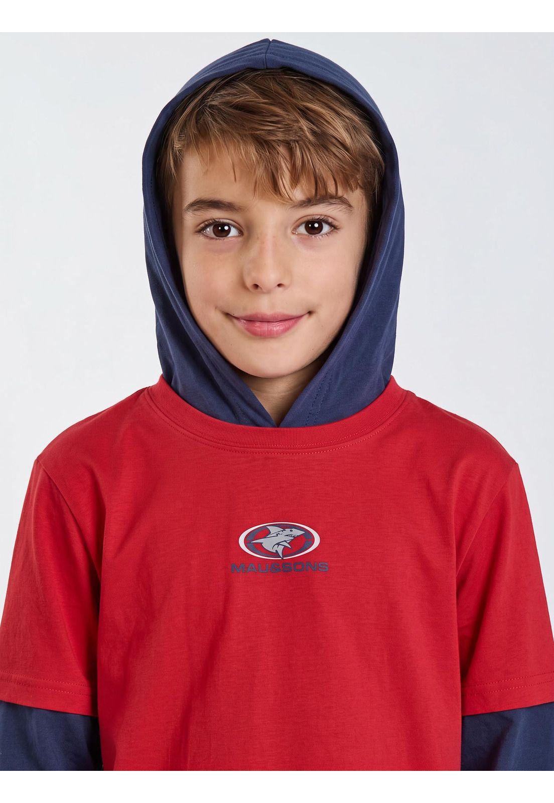 Polera ML Surf Legacy Rojo Infantil Maui and Sons-3