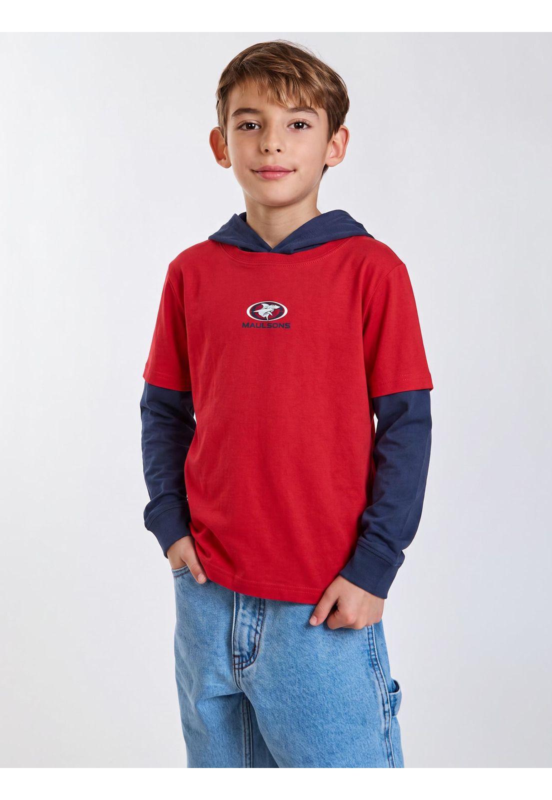 Polera ML Surf Legacy Rojo Infantil Maui and Sons-4