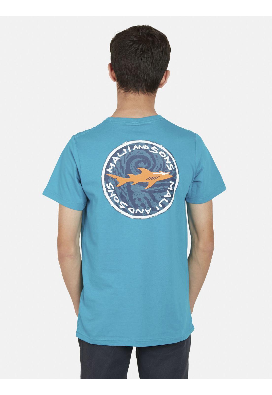 Polera VINTAGE SHARK Juvenil Azul Petróleo Maui and Sons-1