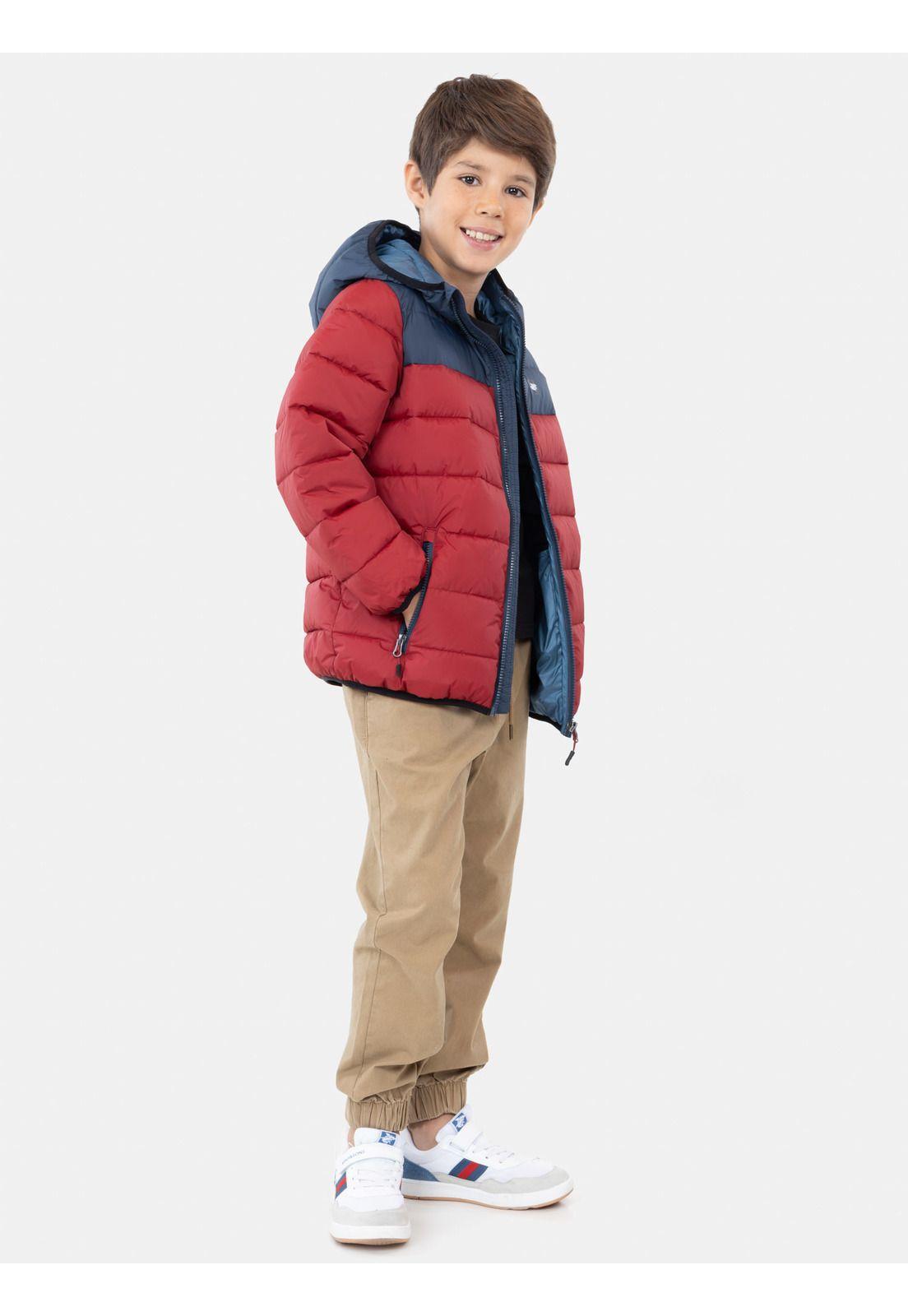 Parka Puffa Haleiwa Rojo Infantil Maui And Sons-3