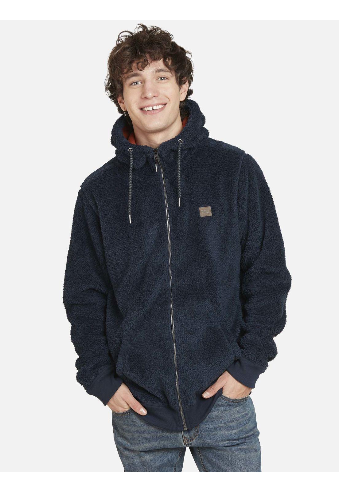 Poleron NEW CALIFORNIA SHERPA Hombre Azul Maui and Sons-0
