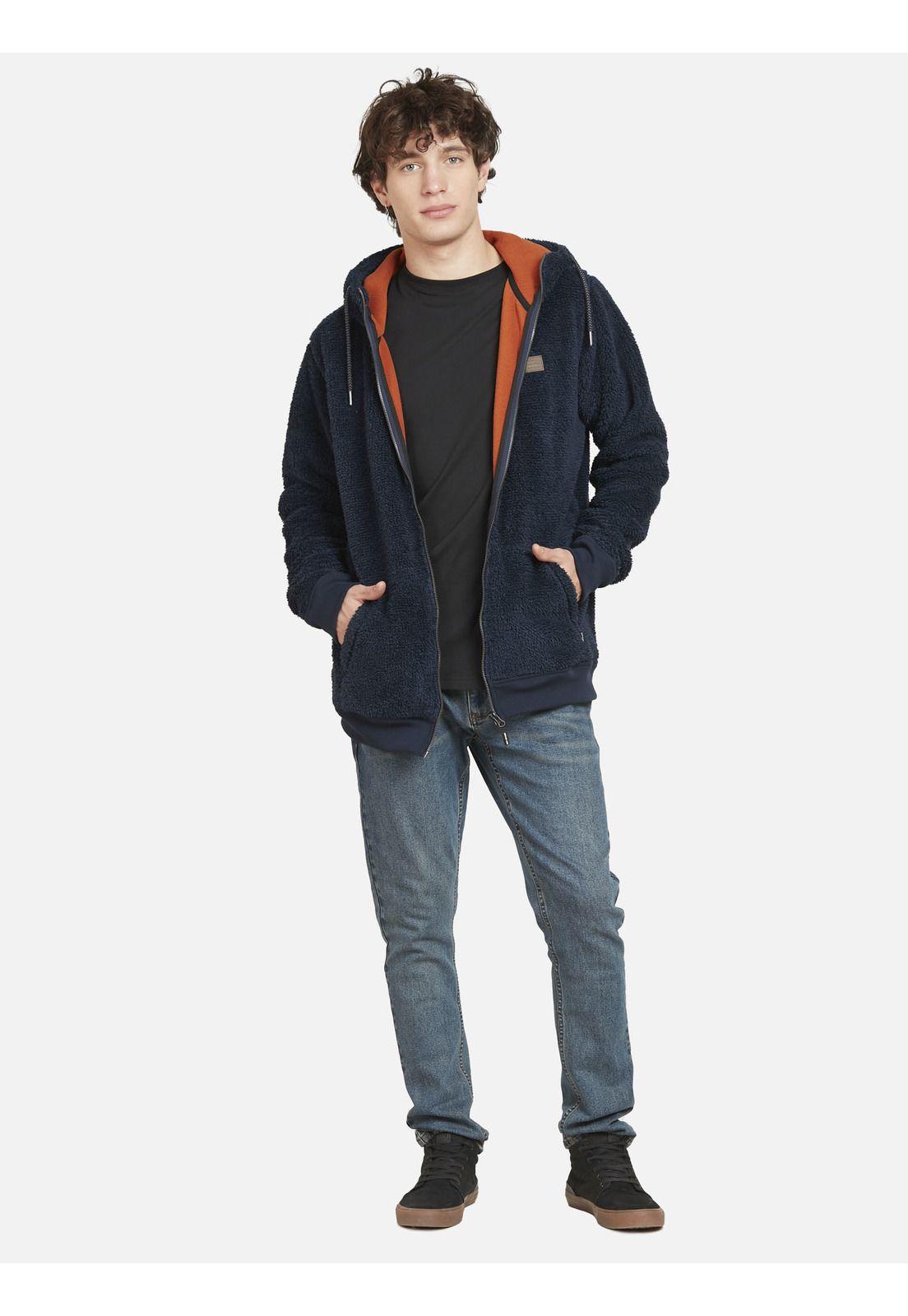 Poleron NEW CALIFORNIA SHERPA Hombre Azul Maui and Sons-4