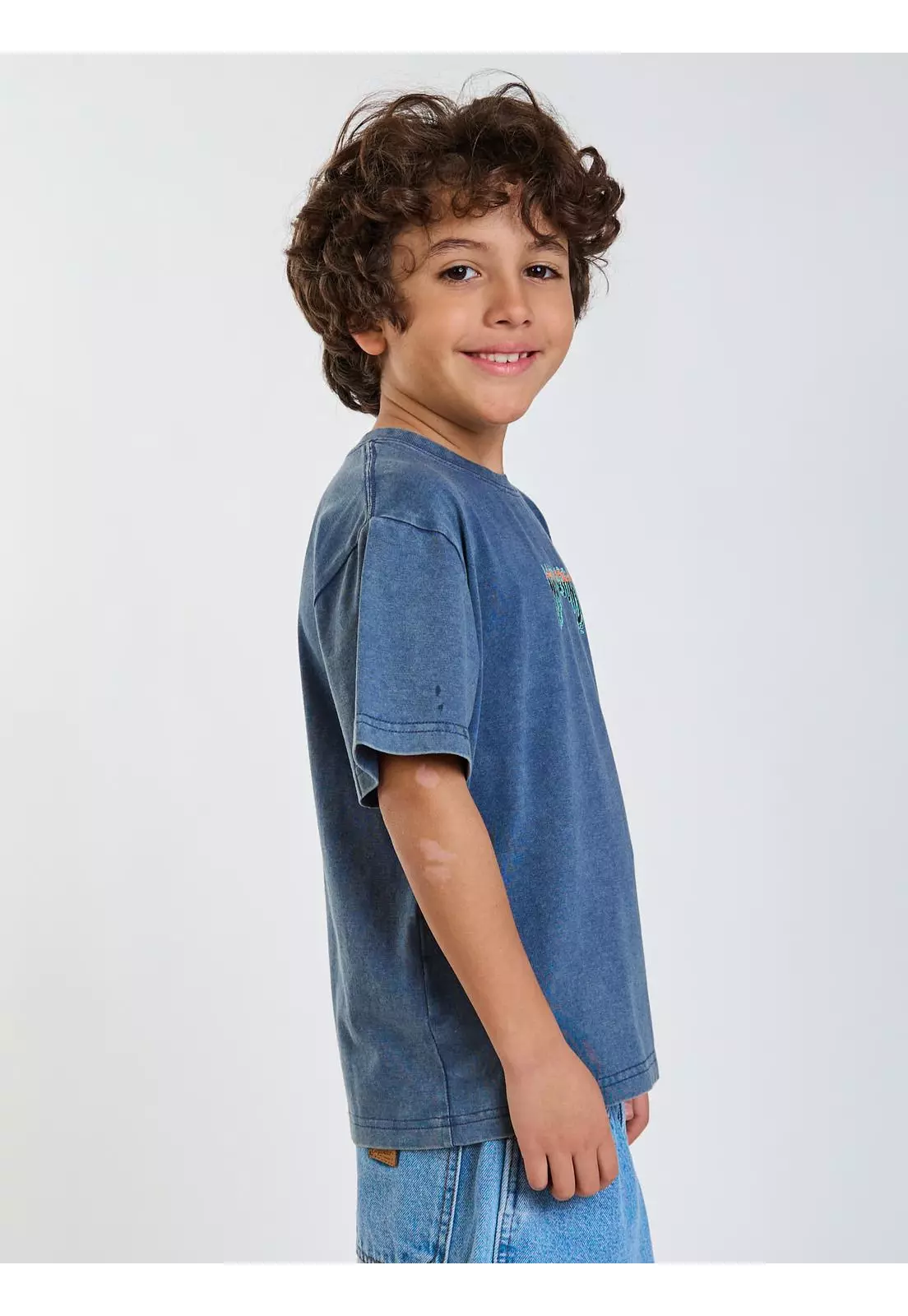 Polera MC Flow Azul Infantil Maui and Sons-2