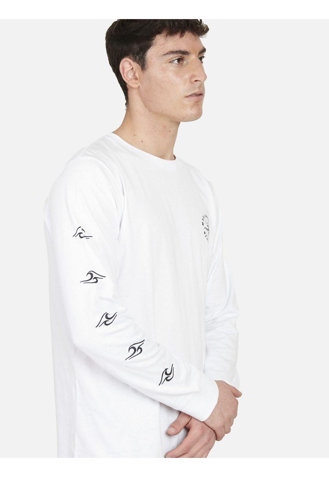 Polera WAVES 1780 Hombre Blanco Maui and Sons-2