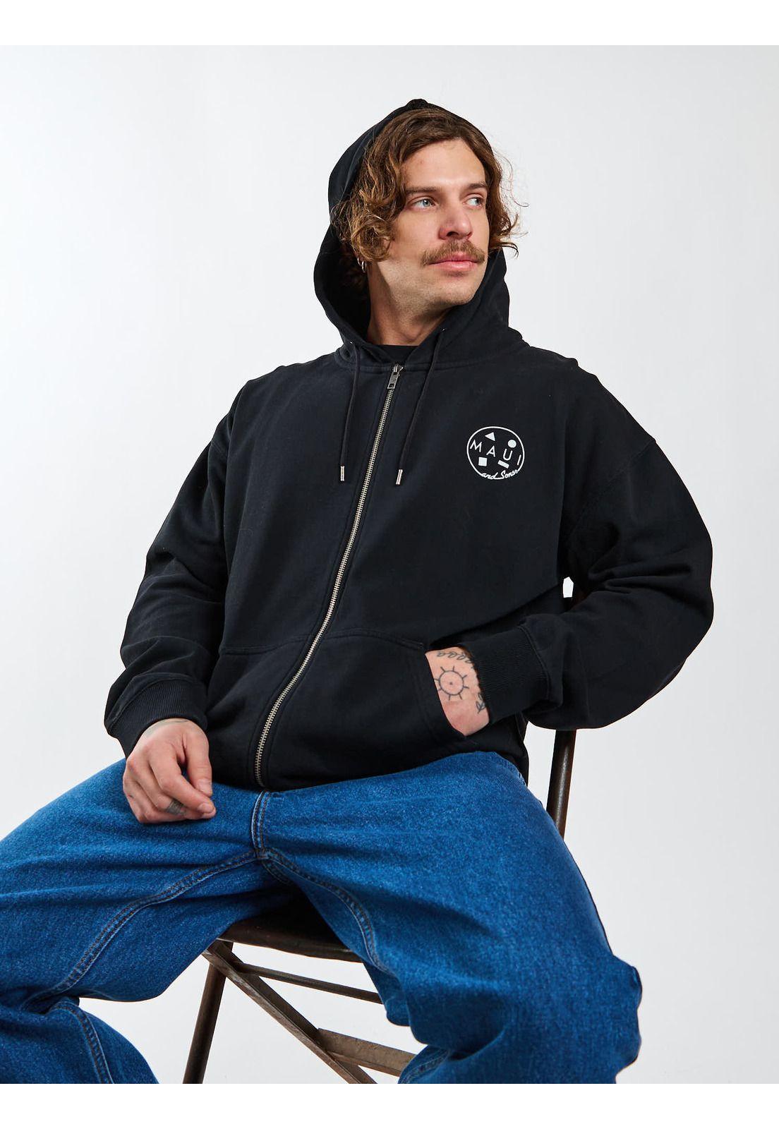 Poleron FZ Wild Negro Hombre Maui and Sons-6