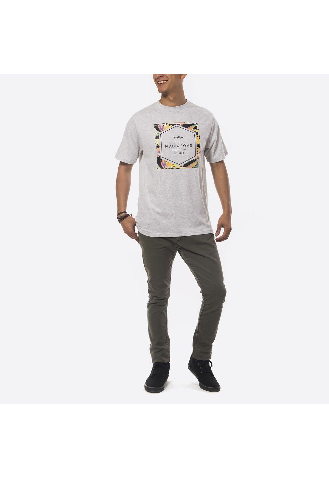 Polera M/C Hombre Blanco Maui and Sons 5P288-MV19-2