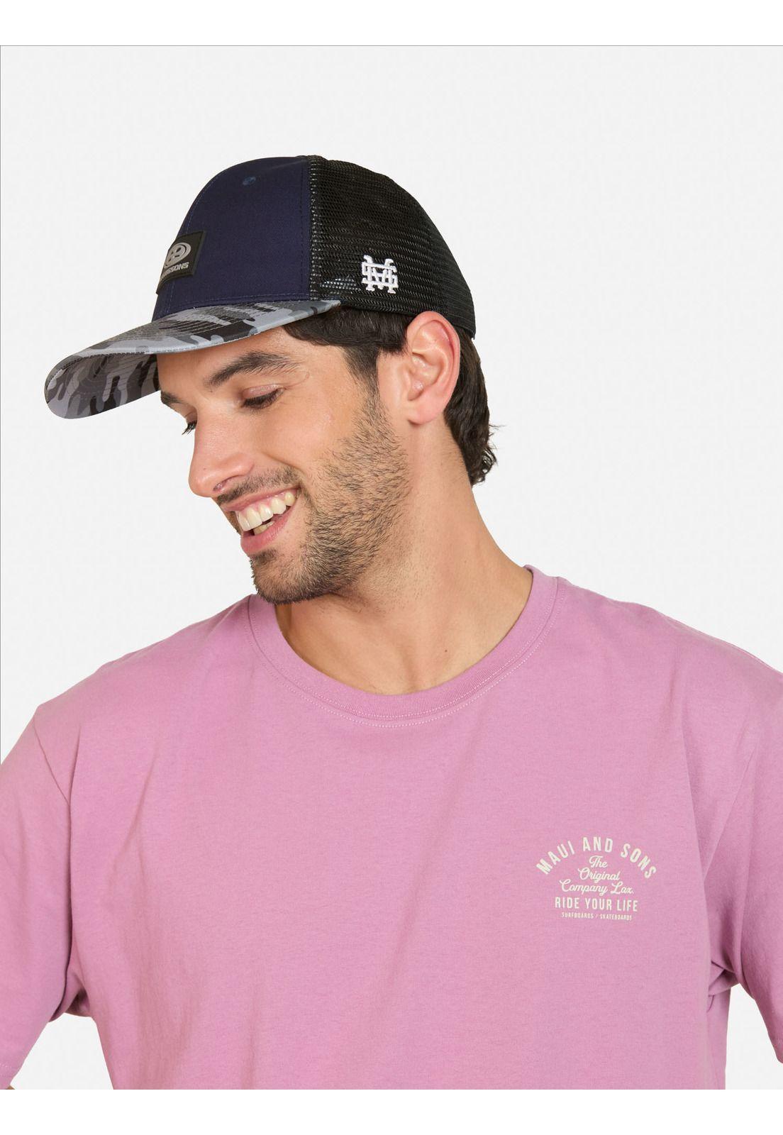 Pack Polera Jockey Tropika Burdeo Hombre Maui And Sons-2