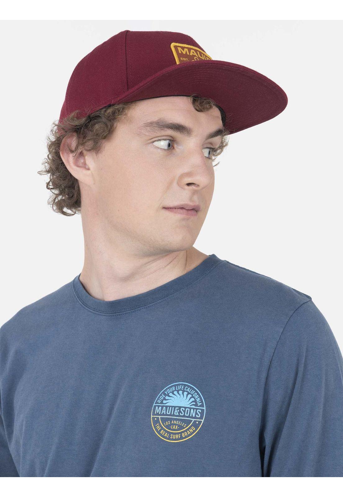 Polera Hombre MID SUN LS TEE Azul Maui and Sons-2