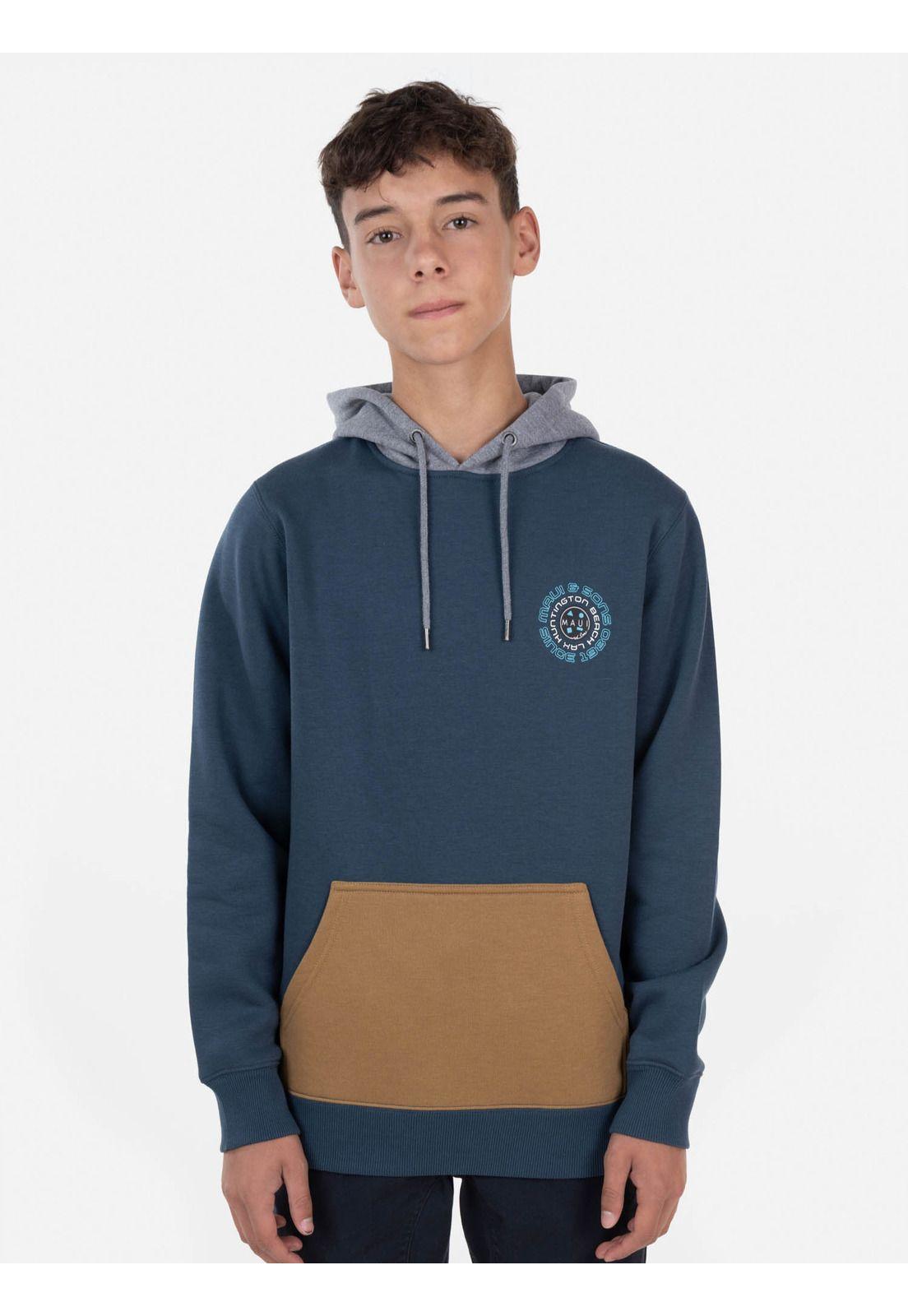 Poleron SINCE 198 HOODIES Juvenil Azul Maui and Sons-0