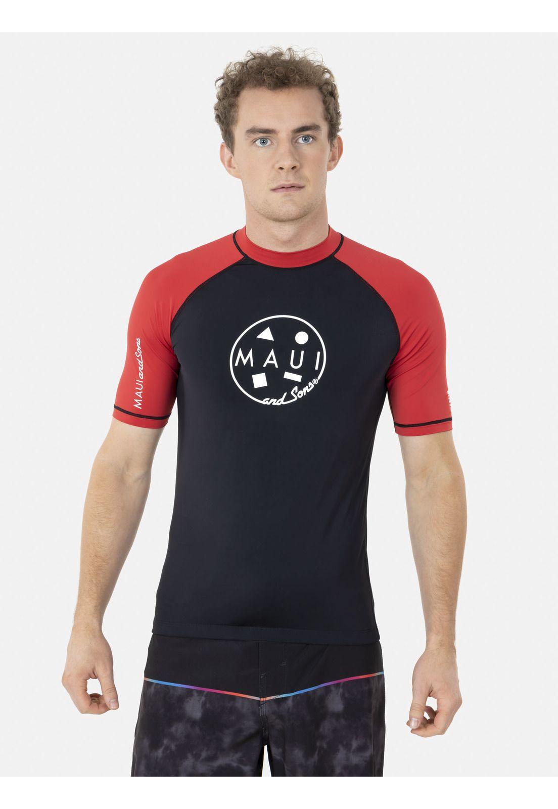 Polera CLASSIC UVP Hombre Rojo Maui and Sons-0