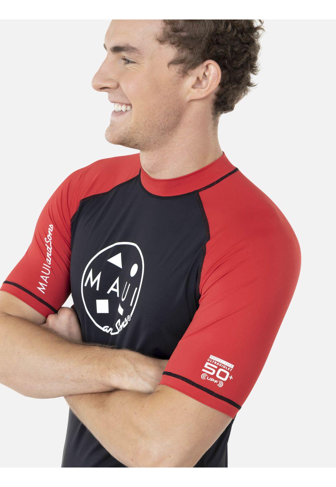 Polera CLASSIC UVP Hombre Rojo Maui and Sons-2