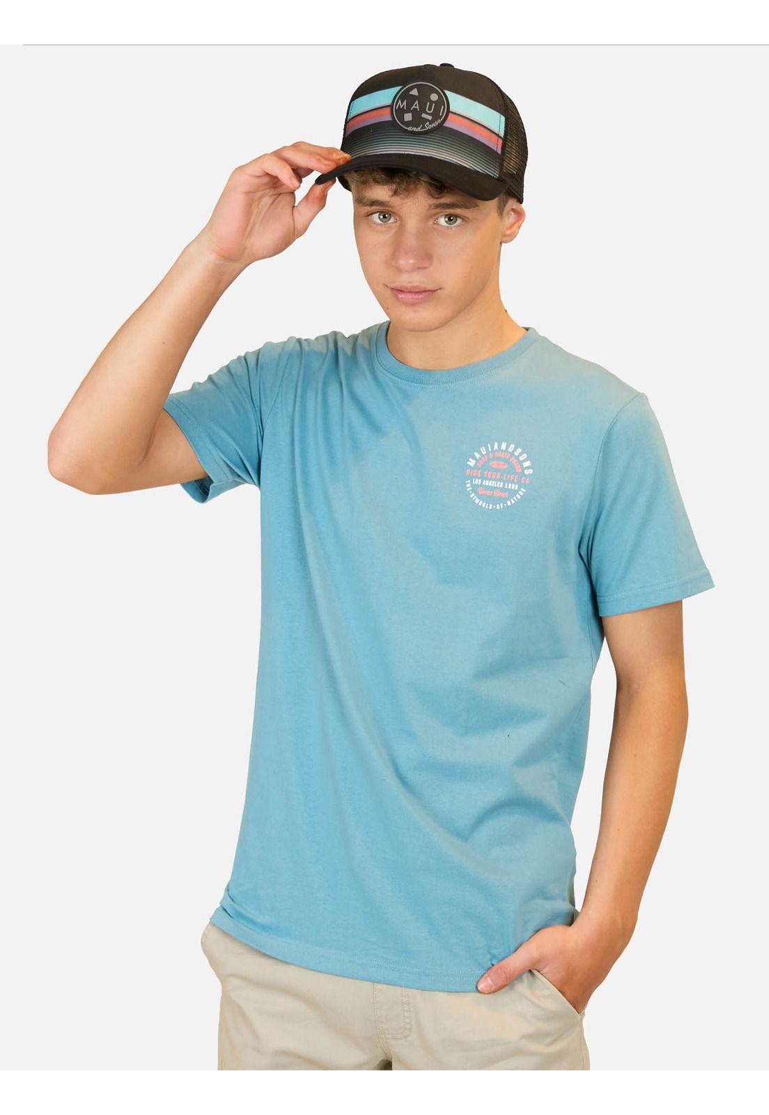 Pack Polera Jockey Aurora Celeste Infantil Maui And Sons-0