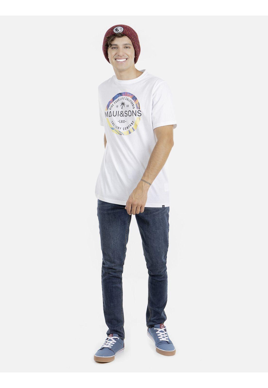 Polera M/C Hombre Maui 5P395-MI21 Blanco-3