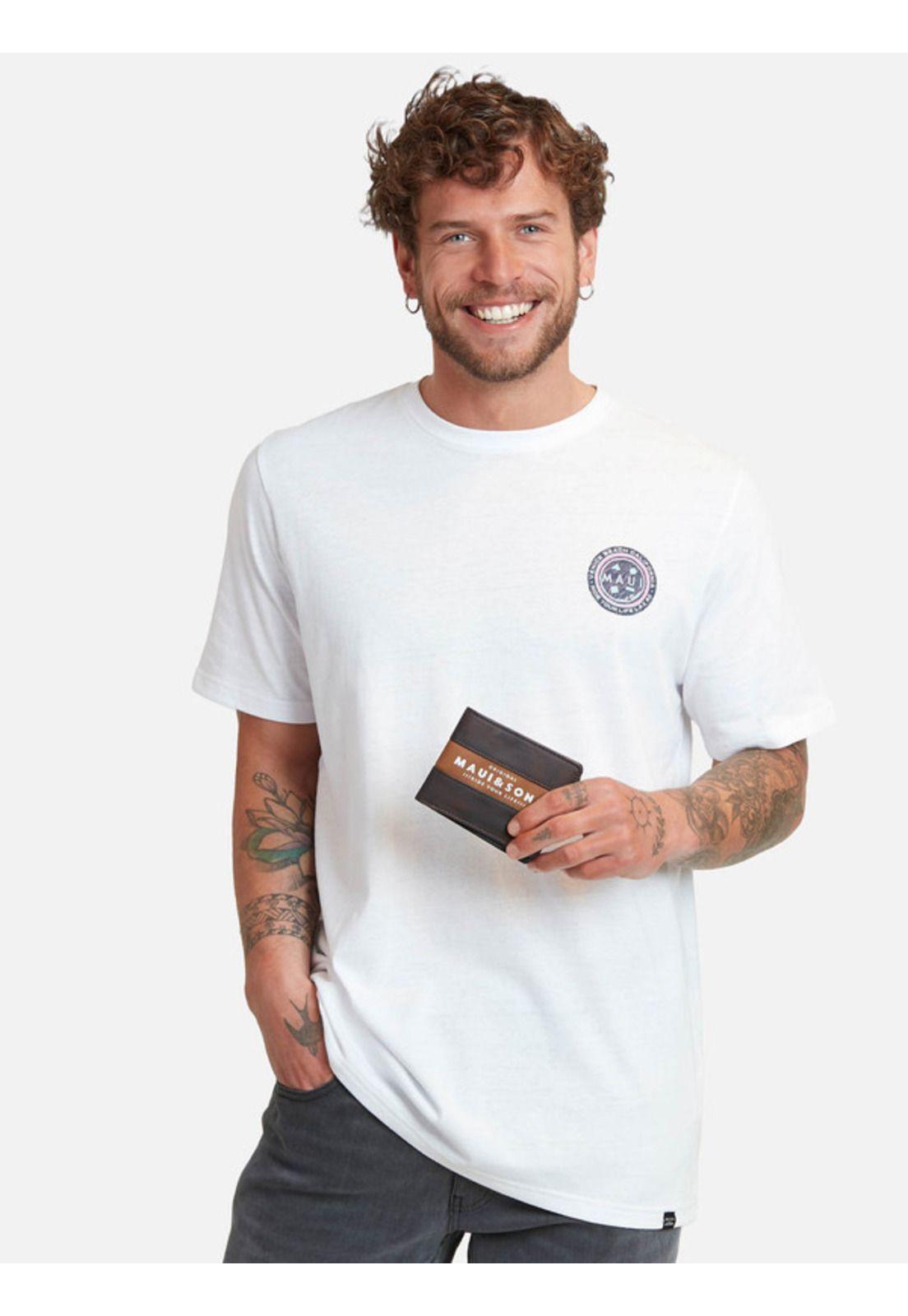 Pack Polera Billetera Blanco 5AV1761 Hombre Maui and sons-0