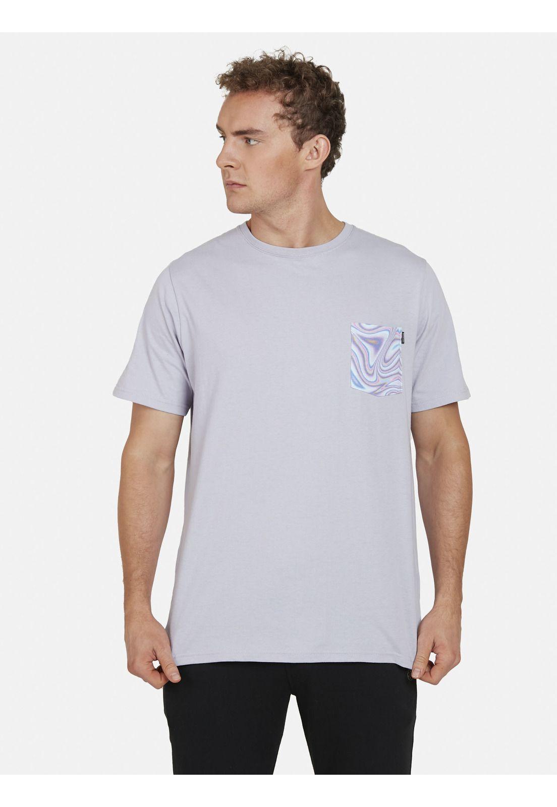 Polera POCKET PRINT Hombre Morado Maui and Sons-0