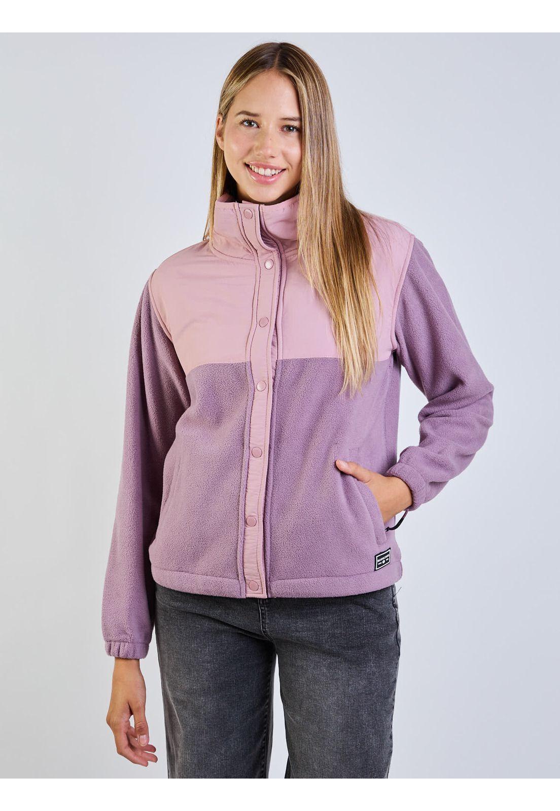 Poleron Polar Birch Morado Mujer Maui And Sons-3